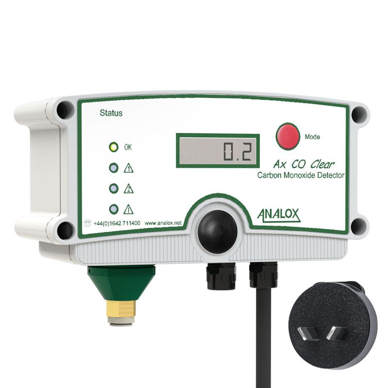 Fixed Carbon Monoxide Monitor with AU Plug - Co Clear